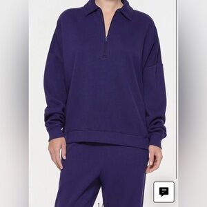 SKIMS quarter zip sweatshirt